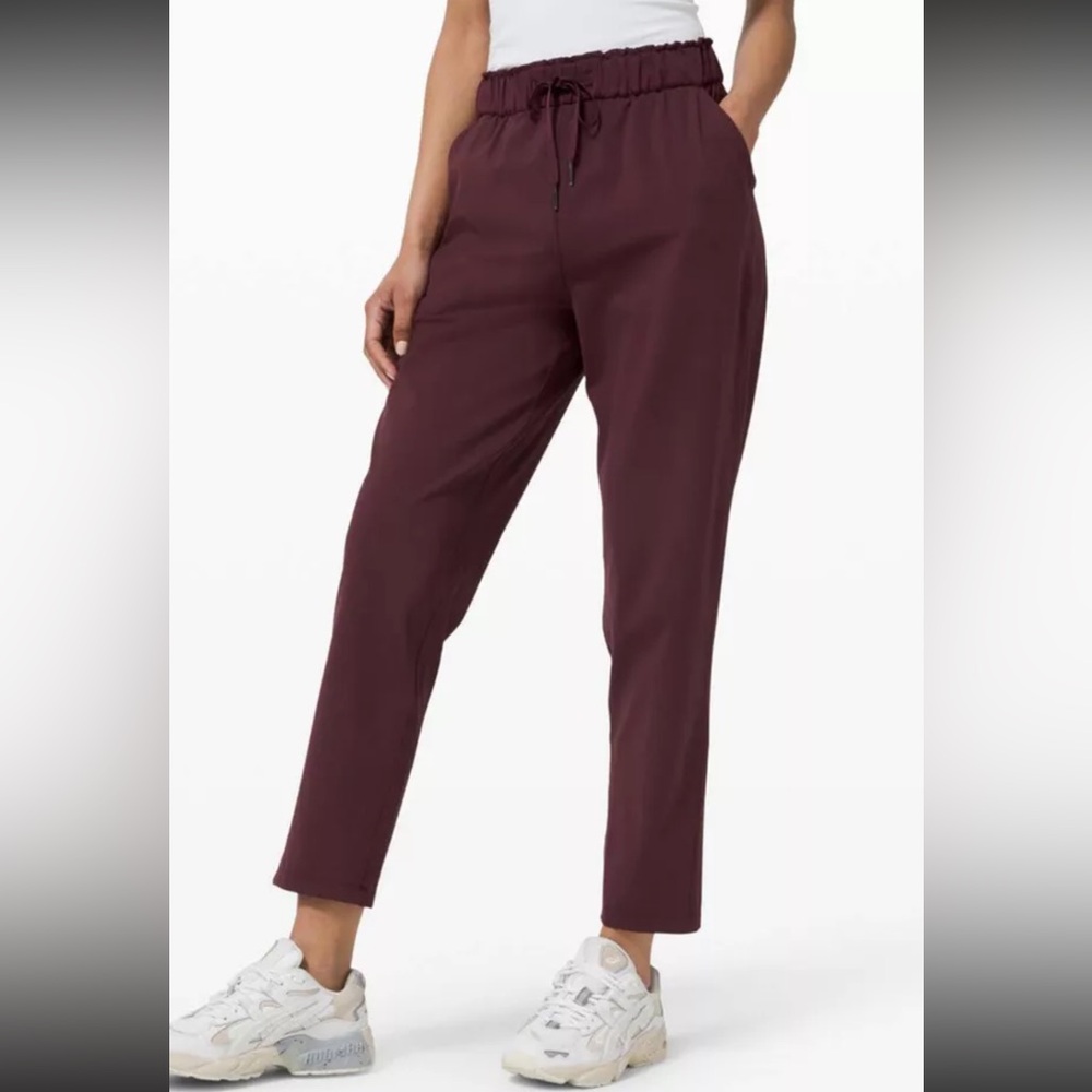 Lululemon Stretch High Rise Pant, Cassis, size 4. Pant style. Amazing condition.